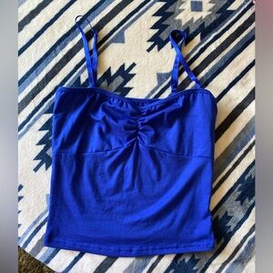 Women's Solid Color Spaghetti Strap Pleated Minimalist Camisole